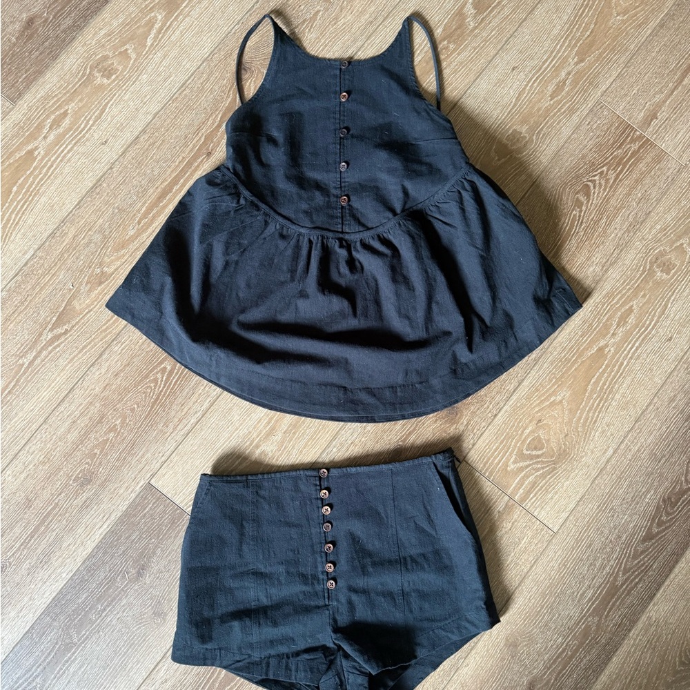 Free people Tabea baby doll tank and Short set NWT - Picture 4 of 7